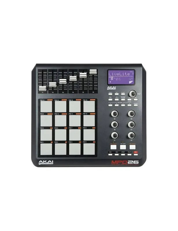 AKAI MPD 26 CONTROLLER USB/MIDI PROFESSIONALE PER STUDI E DJ Nuovo Arrivo