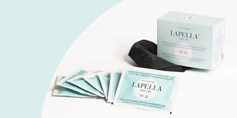 Offerta Lampo Panno per pulire tastiera e corde, LAPELLA, confezione da 7 fazzoletti imbevuti più panno in micrifibra