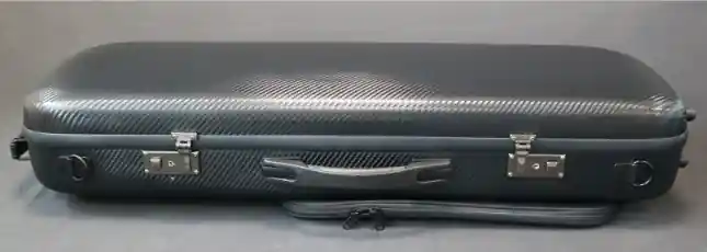 Subito Disponibile Custodia per viola rettangolare 38-42 cm in policarbonato nera trama carbonio con tasca musica