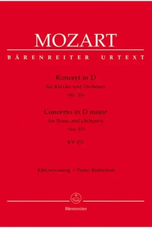 Mozart, W. A. - Concerto per pianoforte in Re magg. n.16, KV451 Saldi