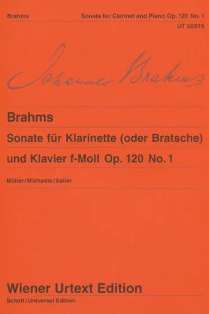 Prezzo Di Fabbrica Brahms, Sonate für Bratsche und Klavier, Es-Dur, op. 120, Nr. 1