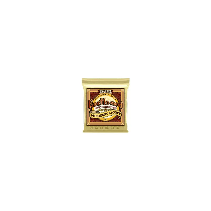 Direttamente Dal Produttore ERNIE BALL 2003 Earthwood 80/20 Bronze Medium Light 12-54