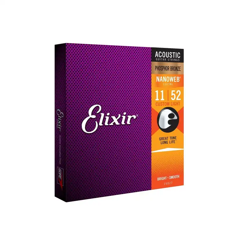 ELIXIR E16052 Nanoweb Phosphor Bronze Strings Light 12-53 Economico