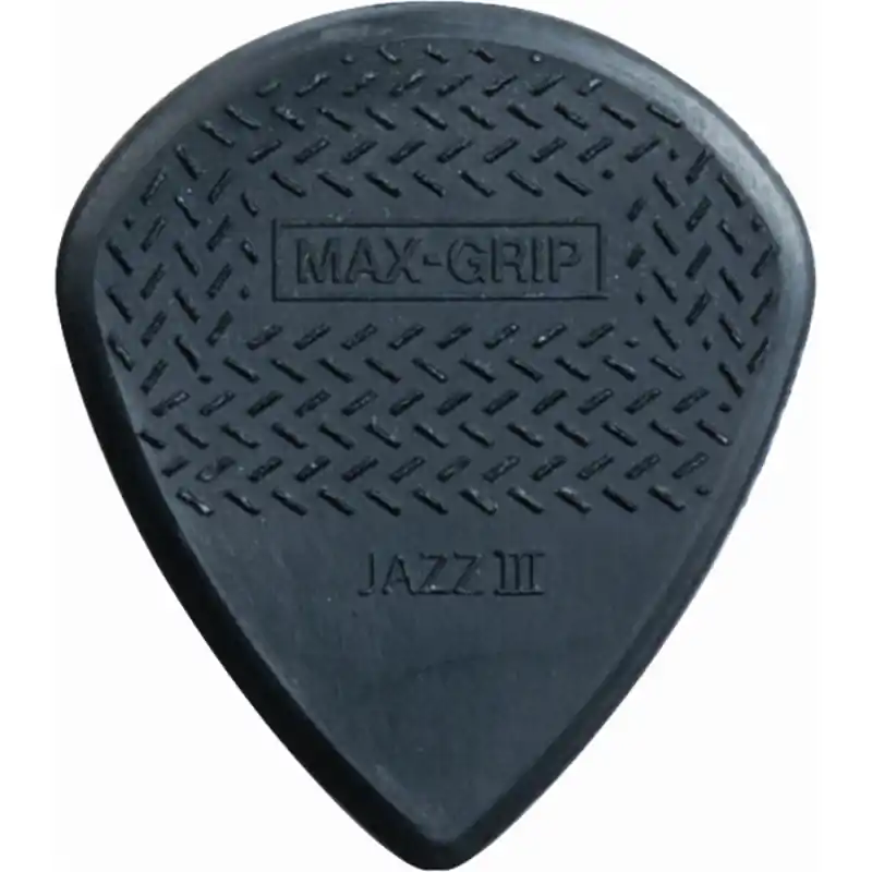Affare DUNLOP PLETTRO 471P3S NYLON Max-Grip Jazz III neri in nylon stiffo, meno flessibile