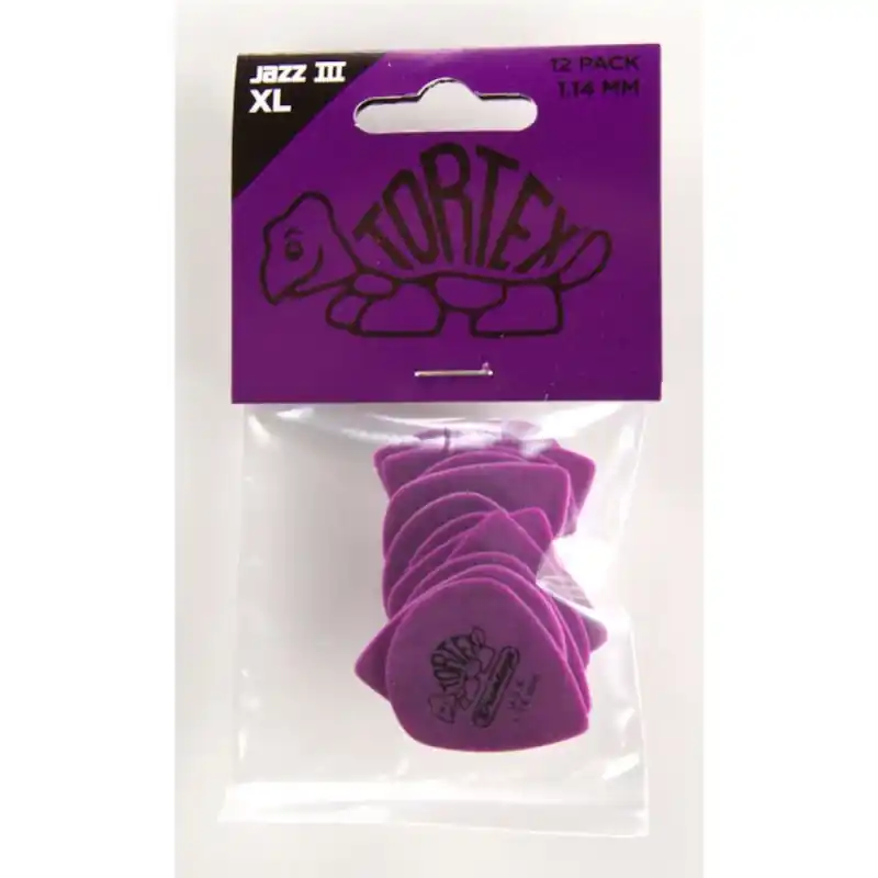 Di Tendenza DUNLOP PLETTRO 498P1.14 TORTEX JAZZ III XL1.14MM M, 12/PLYPK