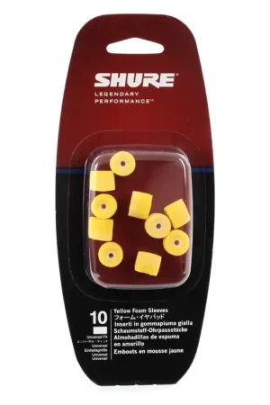 EAYLF1-10 Inserto auricolare cilindrico YLF in memory foam per SE, SCL3, SCL4,SCL5 giallo, 10 pezzi. Compra Online