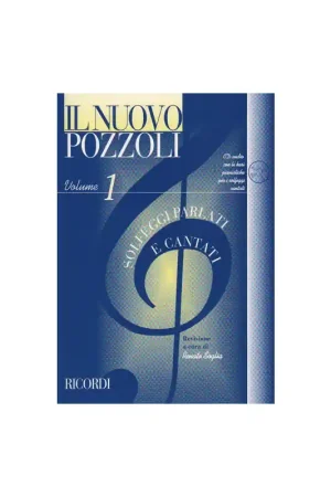 Spedizione Espresso IL NUOVO POZZOLI SOLFEGGI PARLATI E CANTATI VOL.1