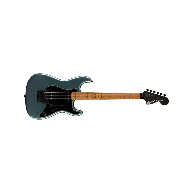 Contemporary Stratocaster® HH FR, Roasted Maple Fingerboard, Black Pickguard, Gunmetal Metallic Pagamento Sicuro
