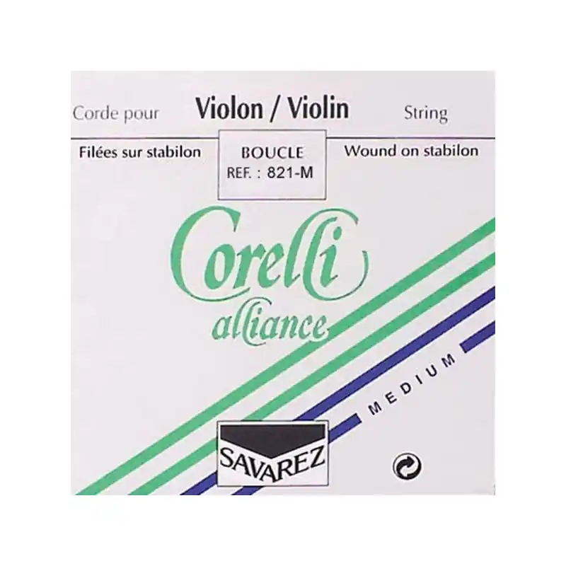 Promozione 1st E - Corda singola per violino 4/4, tensione media, acciaio, con pallino
