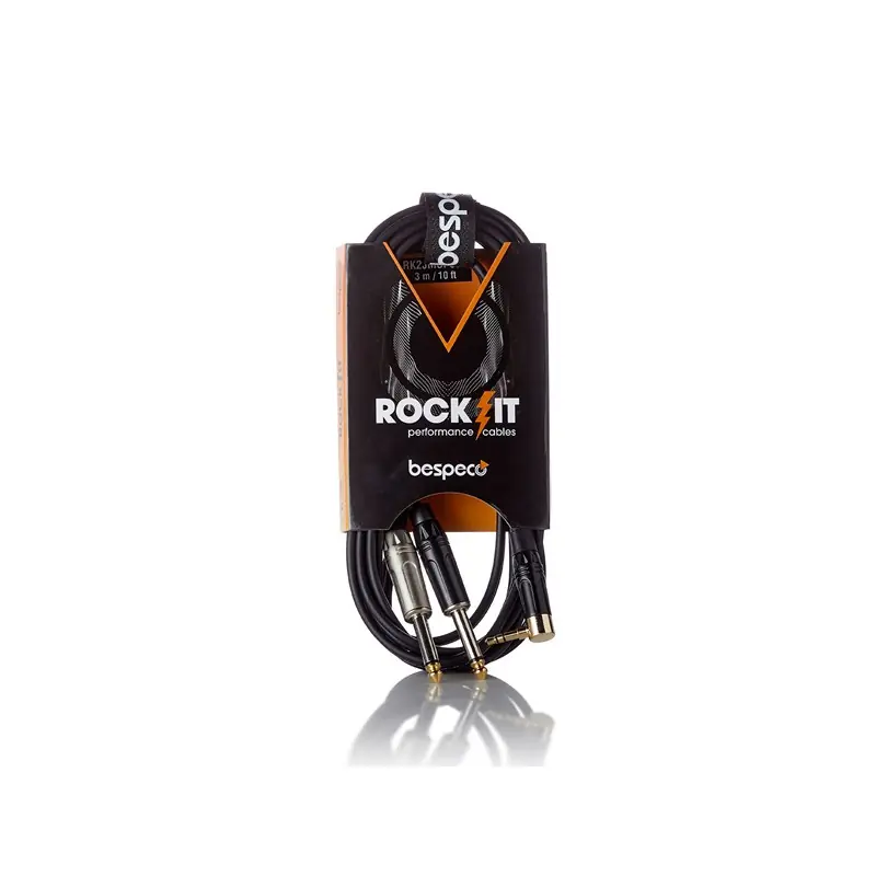 Affare Cavo interlink 3m – jack stereo Ø 3,5 mm 90° – 2 x jack Ø 6,3 mm