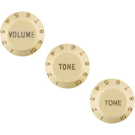 Fender KNOBS, STRAT SET, AGED WHT, LH Offerta Del Giorno