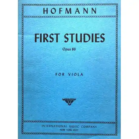 Hoffmann - First Studies Op 86 Soddisfatti O Rimborsati