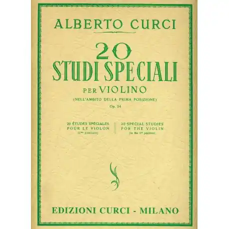 Curci 20 Studi speciali per violino Esclusivo