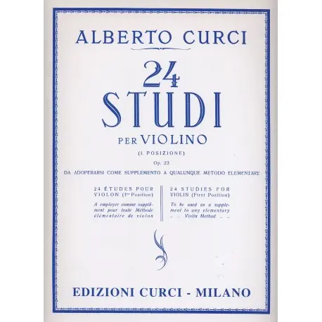 Curci 24 Studi elementari per violino Compra Oggi Stesso