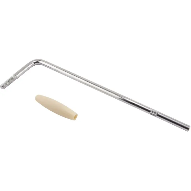 Solo Oggi Fender Parts Road Worn Tremolo Arm w/Aged White Tip Chrome with Aged White Tip (FEN1045)