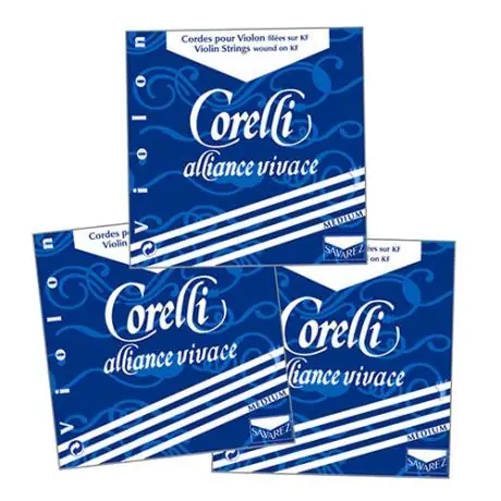 ALLIANCE VIVACE corde per violino La-Re-Sol di Corelli Nuovo Arrivo