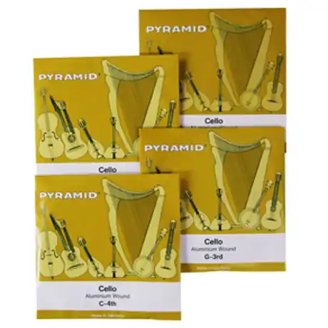 Reso Gratuito PYRAMID ALU corde per violoncello SET