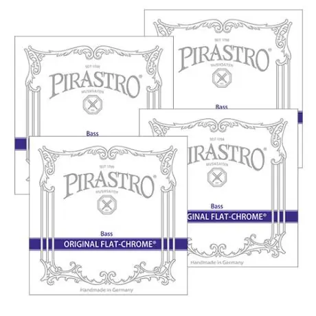 ORIGINAL FLAT-CHROME Corde per contrabbasso SET di Pirastro Offerta