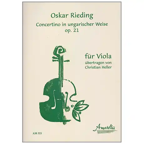 Prezzo Di Fabbrica Rieding, O. Concertino Op. 21 a-Moll »In ungarischer Weise« – Violastimme