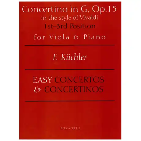 Subito Disponibile Küchler, F. Concertino in G-Dur im Stile Vivaldis op. 15