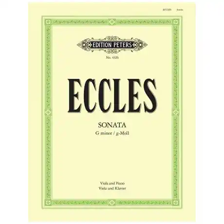 Novità Eccles, H. Violasonate g-Moll