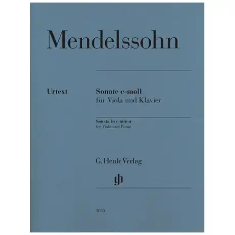 Bestseller Mendelssohn Bartholdy, F. Violasonate c-Moll