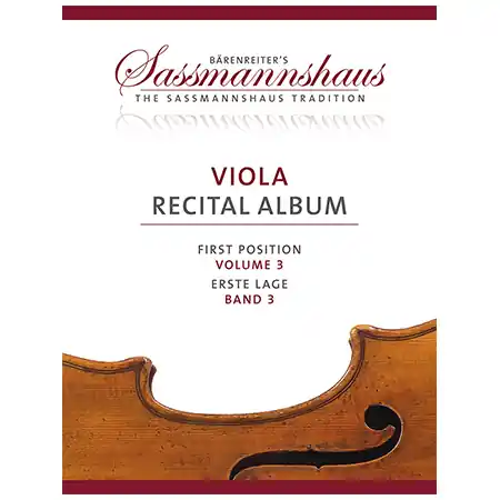 Sassmannshaus Viola Recital Album Band 3 Solo Oggi