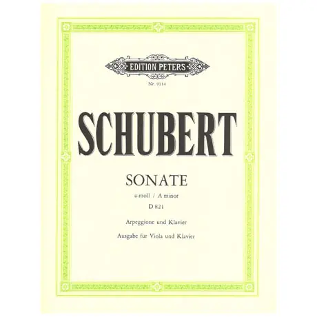 Promozione Schubert, F. Violasonate für Arpeggione D 821 a-moll