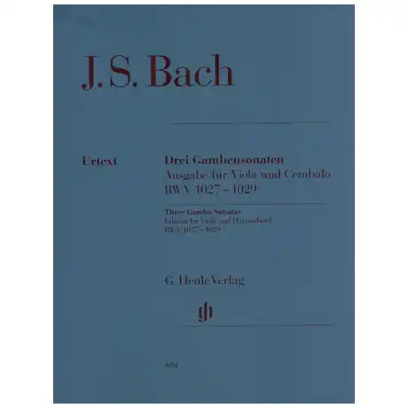 Prezzo Di Fabbrica Bach, J. S. 3 Violasonaten BWV 1027-1029