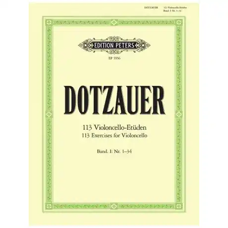 Dotzauer, J. J. F. 113 Etüden Band 1 (Nr. 1-34) Nuovo Arrivo