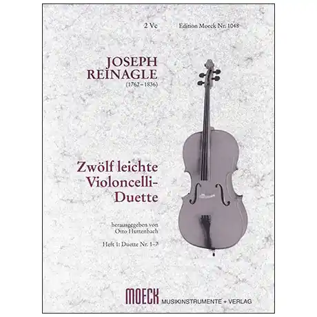 Professionale Reinagle, J. 12 leichte Celloduette Op. 2 Band 1 (Nr. 1-7)