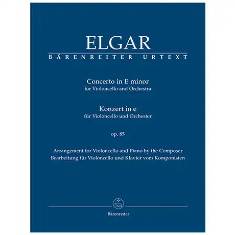 Super Prezzo Elgar, E. Violoncellokonzert Op. 85 e-Moll