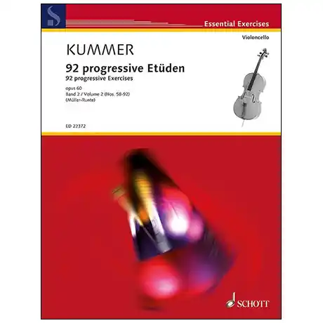 Kummer, F. A. 92 progressive Etüden Op. 60 Band 2 (Nr. 58-92) Promo Stagionale