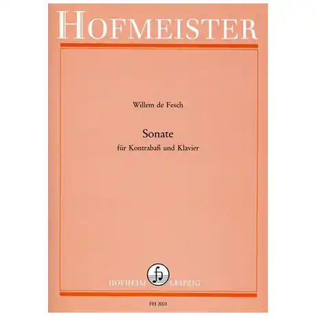 Reso Gratuito Fesch, W. d. Kontrabasssonate e-Moll (mit Fassung in d-Moll)