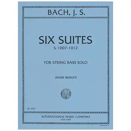 Occasione Bach, J. S. 6 Solosuiten (Bass) BWV1007-1012