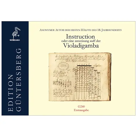 Anonym 18. Jh. Instruction oder eine anweisung auff der Violadigamba A Buon Prezzo
