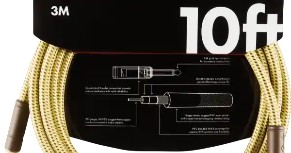 Prezzo Conveniente FENDER 10 FT DELUXE SERIES INSTRUMENT CABLE VINTAGE TWEED - CAVO JACK DRITTO - JACK PIPA 3 MT. VINTAGE TWEED