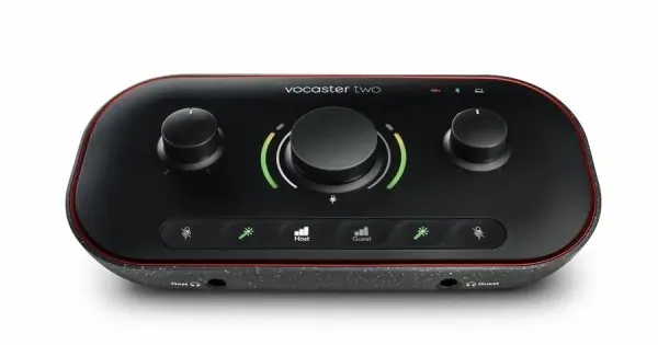 FOCUSRITE Vocaster Two - INTERFACCIA AUDIO USB C CON BLUETOOTH 2 INPUT E 2 OUTPUT Consegna Rapida