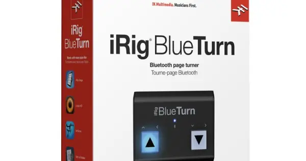 Prezzo Conveniente IK MULTIMEDIA iRig BlueTurn - CONTROLLER BLUETOOTH PER SCORRERE LE PAGINE DI SPARTITI SU TABLET E SMARTPHONE