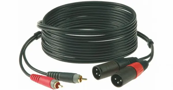 KLOTZ AT CM0100 - CAVI AUDIO STEREO 2 RCA MASCHIO 2 XLR MASCHIO 1 METRO Economico
