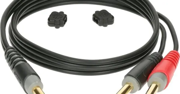 KLOTZ AY1 0300 - CAVO AD Y CON 1 JACK STEREO 6.3 MM E 2 JACK MONO 6.3 MM DA 3 METRI Quantità Limitata