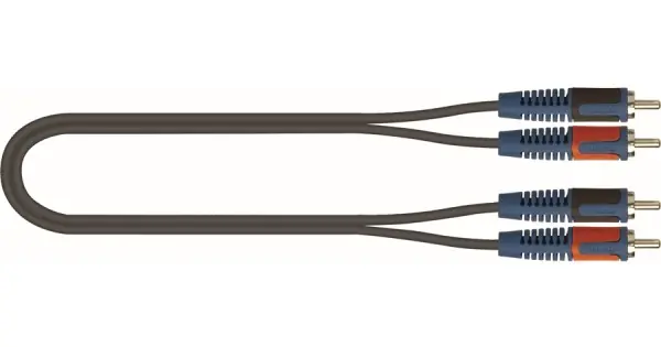 QUIKLOK RKSA 110-1,5 - CAVO DI COLLEGAMENTO 2 RCA Maschio - 2 RCA Maschio da 1.5 Metri Promozione