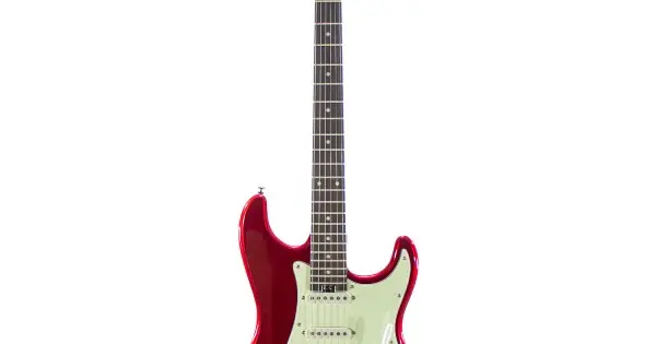 Novità R66 Horizon Traditional Amarillo Strato Style - CHITARRA ELETTRICA METAL RED