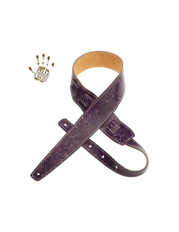 Magrabò Holes HC Embossed Seurat Viola 6 cm - Tracolla per Chitarra/Basso Offerta Del Giorno
