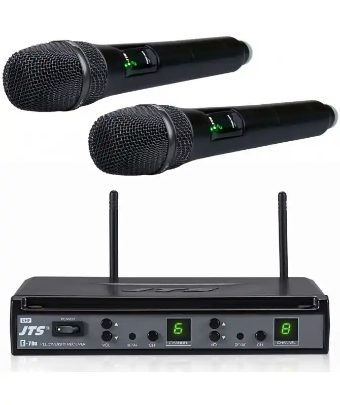 JTS E7-DU/2XE7-THD, Kit doppio Radiomicrofono Palmare UHF Esclusivo