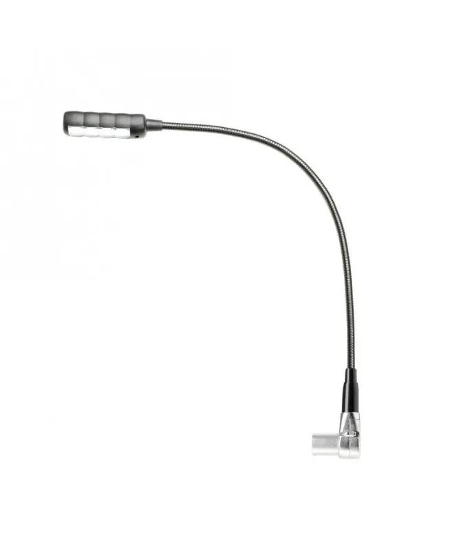 Non Perdere ADAM HALL Stands SLED 1 ULTRA XLR 4 A, Lampada a collo di cigno XLR quadripolare ad angolo con 4 COB LED - IMBALLO APERTO