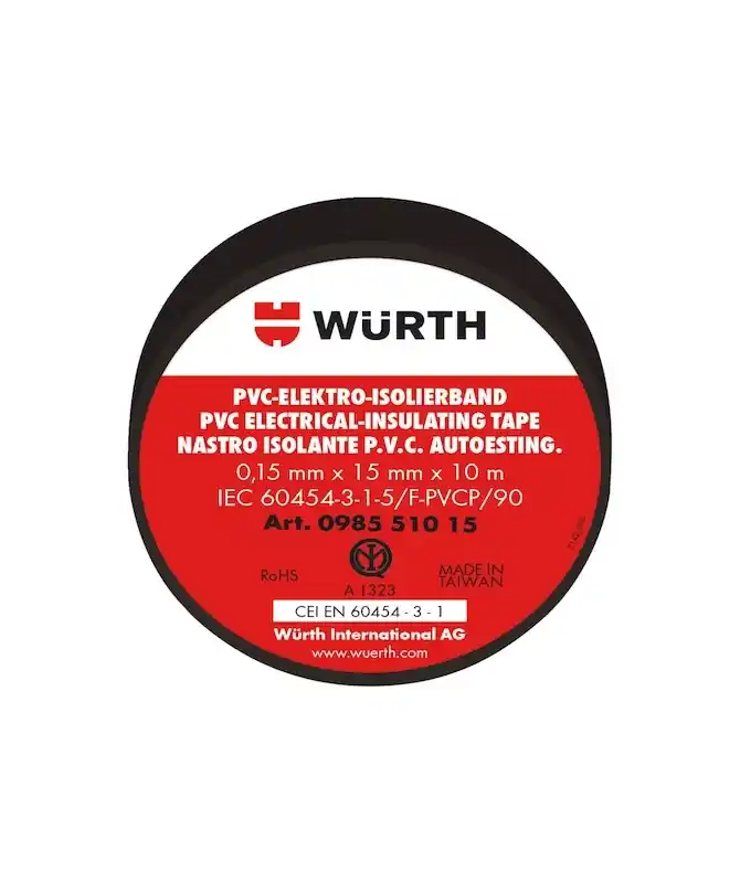 WURTH 098551015, Nastro Isolante PVC IMQ 15MM X 10MT Non Perdere