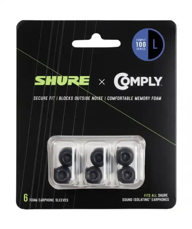 SHURE EACYF1-6L, Auricolari di Ricambio in Schiuma L Nuovo Arrivo