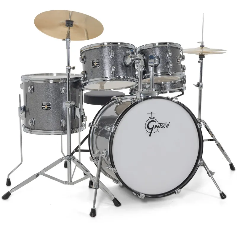 Ultimissimo Modello Batteria Gretsch Drumset Renegade Grey Sparkle