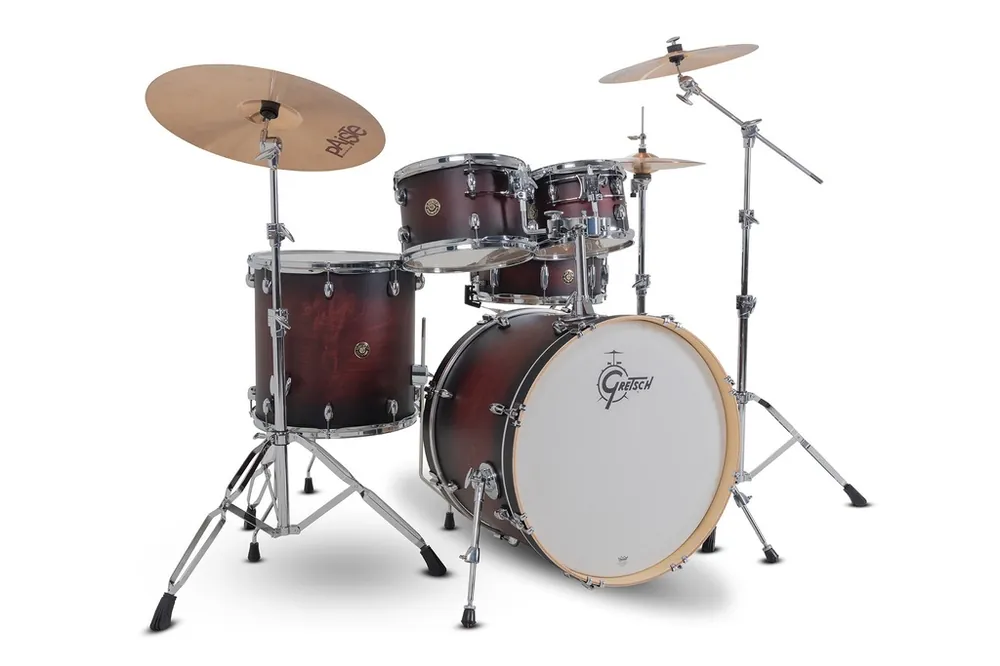 Batteria Gretsch Shell-set Catalina Maple Satin Deep Cherry Burst CM2-E625-SDCB Più Venduto